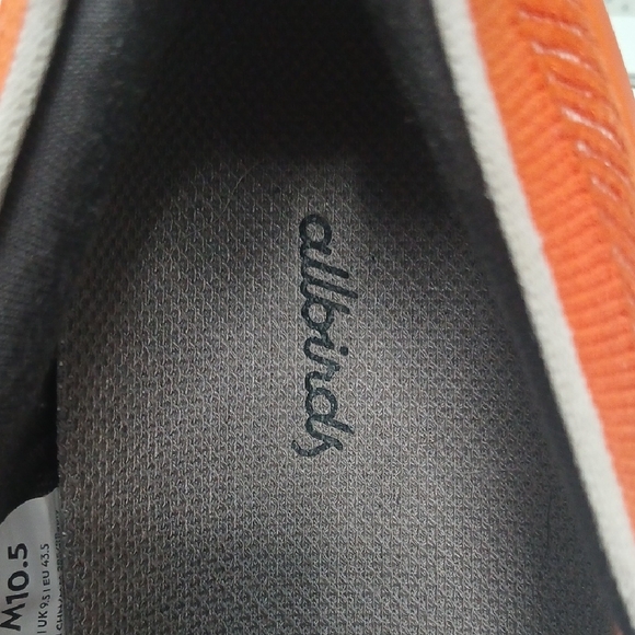 Allbirds Men's Bright Orange Sneakers - Picture 10 of 11